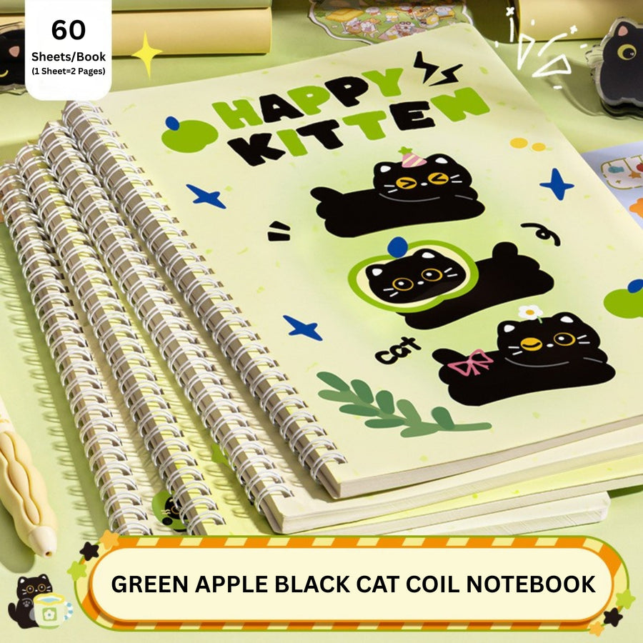 Cute Cat B5 Spiral Notebook – 60 Sheets