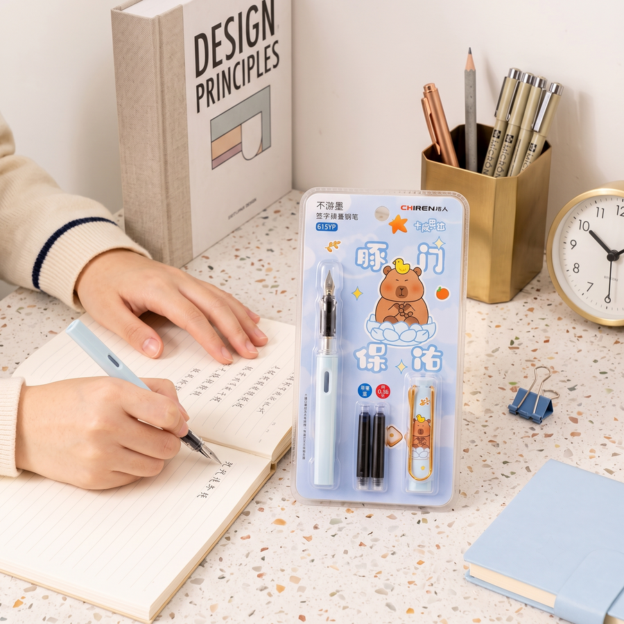 Ergonomic Fountain Pen Set for Students