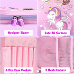 Unicorn Big Pencil Pouch – Multi Pocket EVA