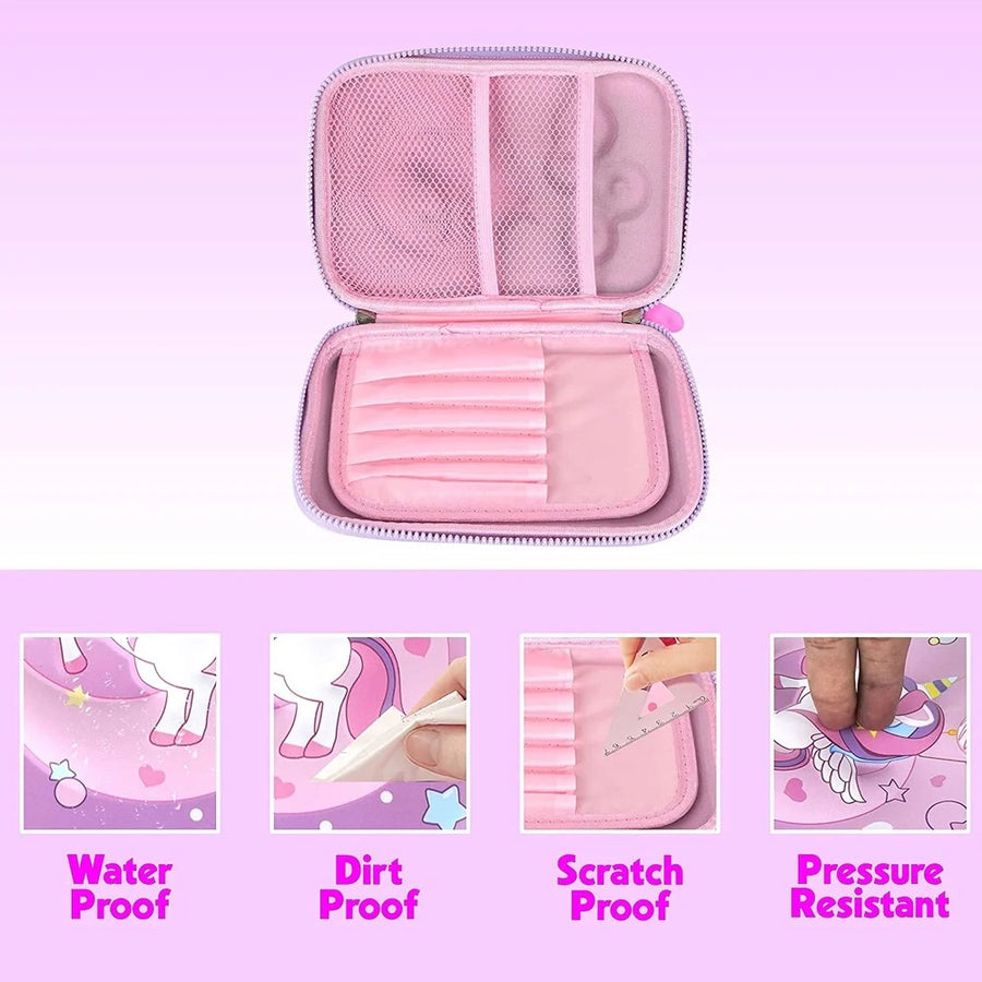 Unicorn Big Pencil Pouch – Multi Pocket EVA