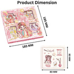 Kawaii Girl Washi Stickers – 100 Sheets