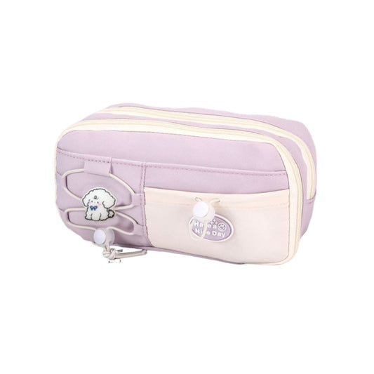 Puppy Print Large Capacity Pencil Bag
