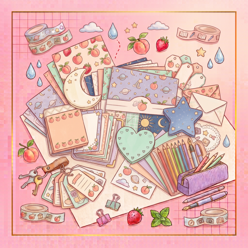 Scrapbook Paper & sticky notes